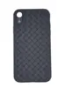 Плетеный силиконовый чехол для iPhone XR, Black