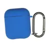 Чехол Silicone Protective Case с карабином для AirPods 1/ 2, Blue