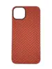 Карбоновый чехол Carbon Fiber with Magsafe для iPhone 13 Red White