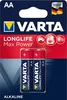 Батарейка AA VARTA LongLife MAX Power LR6, 2шт.