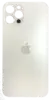 Заднее стекло (крышка) для iPhone 12 Pro с увеличенными отверстиями под окошки камер, Копия, Silver, серебристый