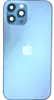 Корпус из стекла и нержавеющей стали для iPhone 12 Pro Max, Копия, Pacific Blue, тихоокеанский синий