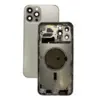 Корпус из стекла и нержавеющей стали для iPhone 12 Pro Max Копия под оригинал Silver серебристый
