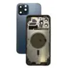 Корпус из стекла и нержавеющей стали для iPhone 12 Pro Max Копия под оригинал Pacific Blue тихоокеанский синий