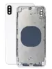 Корпус из стекла и нержавеющей стали для iPhone Xs Max Копия под оригинал Silver серебристый