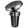 Автомобильный держатель Baseus Privity Series Pro Air outlet Magnet Bracket (Genuine leather) Black (SUMQ-PR01)