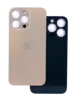 Заднее стекло (крышка) для iPhone 13 Pro с увеличенными отверстиями под окошки камер, Оригинал, Gold, золотой