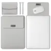 Чехол карман Laptop Sleeve для MacBook 13" - 14" Gray (+сумка для зарядки/аксессуаров)