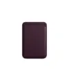Оригинальный чехол-бумажник Apple iPhone Leather Wallet MagSafe Dark Cherry MM0T3