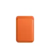 Оригинальный чехол-бумажник Apple iPhone Leather Wallet MagSafe Orange MPPY3