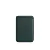 Оригинальный чехол-бумажник Apple iPhone Leather Wallet MagSafe Forest Green MPPT3