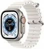 Apple Watch Ultra 49 мм корпус из титана ремешок Ocean Band белого цвета