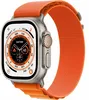 Apple Watch Ultra 49 мм корпус из титана ремешок Alpine Loop оранжевого цвета