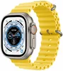 Apple Watch Ultra 49 мм корпус из титана ремешок Ocean Band желтого цвета