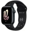 Apple Watch series 8 45 мм корпус из алюминия цвета «темная ночь» спортивный ремешок Nike цвета «антрацитовый/чёрный»