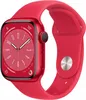 Apple Watch series 8 41 мм корпус из алюминия цвета (PRODUCT)RED спортивный ремешок красного цвета