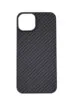 Карбоновый чехол Carbon Fiber with Magsafe для iPhone 14, Matte Black