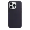 Кожаный чехол Leather Case MagSafe для iPhone 14, Ink