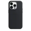 Кожаный чехол Leather Case MagSafe для iPhone 14, Midnight