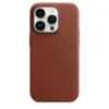 Кожаный чехол Leather Case MagSafe для iPhone 14, Umber