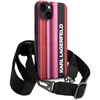 Чехол CG Mobile Karl Lagerfeld Crossbody PC/TPU Color stripes with Strap Hard для iPhone 14 Plus, Pink (KLHCP14MSTSTP)