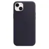 Кожаный чехол Leather Case MagSafe для iPhone 14 Plus, Ink