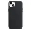 Кожаный чехол Leather Case MagSafe для iPhone 14 Plus, Midnight