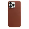 Кожаный чехол Leather Case MagSafe для iPhone 14 Pro Max, Umber