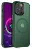 Чехол Magnetic Matte Transparent Case для iPhone 14 Pro, Green