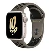 Apple Watch Nike SE 2022 44 мм корпус из алюминия цвета "сияющая звезда" спортивный ремешок Nike цвета «оливково-серый//черный»