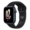 Apple Watch Nike SE 2022 44 мм корпус из алюминия цвета «темная ночь» спортивный ремешок Nike цвета «черный/черный»
