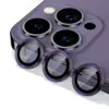 Защитное стекло для камеры Metal Lens Ring Tempered Glass Camera Protector для iPhone 14 Pro / 14 Pro Max, Dark Purple