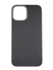 Карбоновый чехол Carbon Fiber Metal Ring Camera для iPhone 12 Pro Max, Black