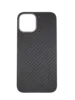 Карбоновый чехол Carbon Fiber Metal Ring Camera для iPhone 12/12 Pro, Black