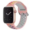 Силиконовый ремешок Perforated Sport Band для Apple Watch 38/40/41мм, Pink/Rainbow