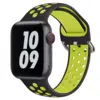 Силиконовый ремешок Perforated Sport Band для Apple Watch 38/40/41мм, Black/Green