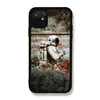 Чехол Cosmonaut in flowers для iPhone 12 / 12 Pro, Black