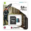 Карта памяти Kingston 64GB microSDXC Canvas Go Plus SDCG3 170R A2 U3 V30 + ADP