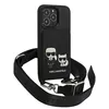 Чехол CG Mobile Karl Lagerfeld Crossbody & Choupette Cradslot Hard для iPhone 13 Pro, Черный (KLHCP13LSAKCHSK)