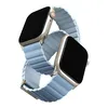 Силиконовый ремень Uniq Revix reversible Ed. Leather/Silicone для Apple Watch 41/40/38mm, White/Blue (41MM-REVPARTSBLU)