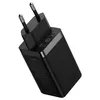 Сетевое зарядное устройство Baseus GaN5 Pro [USB + 2xType-C] 65W, Black (CCGP120201)