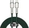 Кабель Baseus Cafule Series Metal Data Cable [Type-C - Lightning] 20W 200см, Green (CATLJK-B06)
