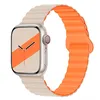 Магнитный силиконовый ремешок Back Loop для Apple Watch 42/44/45/49мм, Starlight Orange