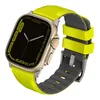 Силиконовый ремешок Uniq Linus Airsoft для Apple Watch 42/44/45/49mm, Lime Green (49MM-LINUSLGRN)