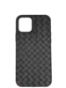 Плетеный силиконовый чехол для iPhone 13, Black