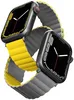 Силиконовый ремень Uniq Revix reversible Magnetic для Apple Watch 45/44/42mm, Yellow/Gray (45MM-REVYELGRY)