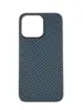 Карбоновый чехол Carbon Fiber with Magsafe для iPhone 13 Pro Blue