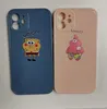 Чехол SpongeBob для iPhone 12 глянцевый, SpongeBob / Patrick