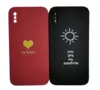 Чехол Love Mood для iPhone X / XS матовый, Red / Black