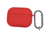 Чехол Silicone Protective Case с карабином для AirPods Pro, Red